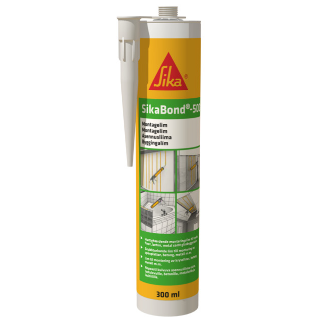 Produktbild föreställande artikeln SIKABOND-500 300ML MONTAGELIM KONSTR            (12)2300 från kategorin Lim